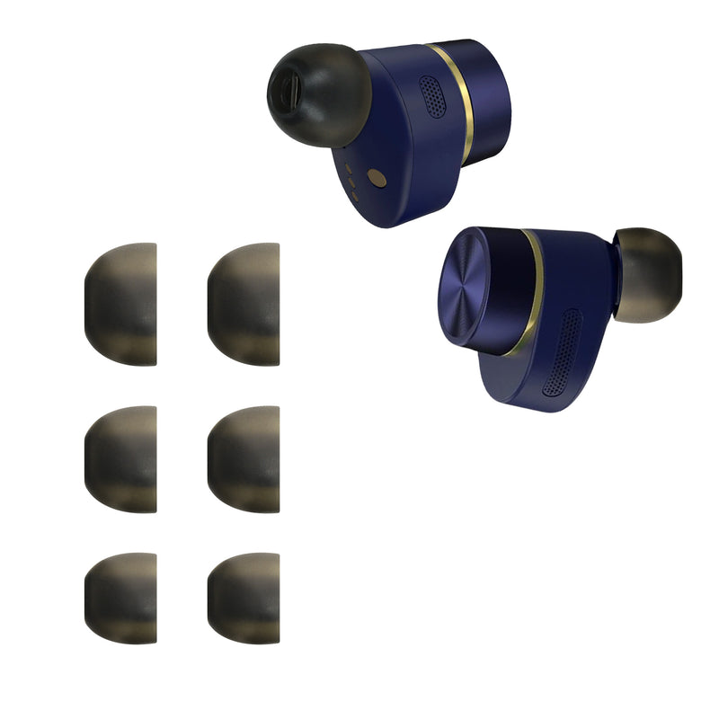 kwmobile Polster kompatibel mit Bowers & Wilkins PI 7 / PI 5 - 3 Größen - Ohrstöpsel In-Ear Kopfhörer