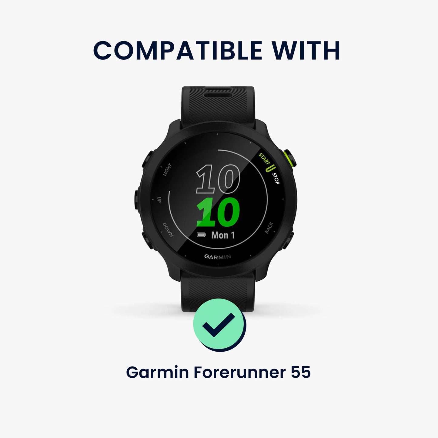 kwmobile Uhrenarmband für Garmin Forerunner 55 Armband Ersatzarmband für Fitnesstracker Wechselarmband Smartwatch