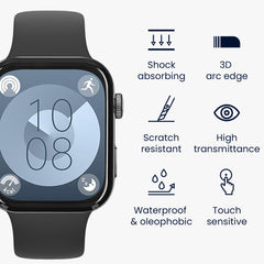 kwmobile Displayschutzfolie kompatibel mit Huawei Watch Fit 3 / Fit 4 Folie Schutzfolie für Fitness Tracker robuster