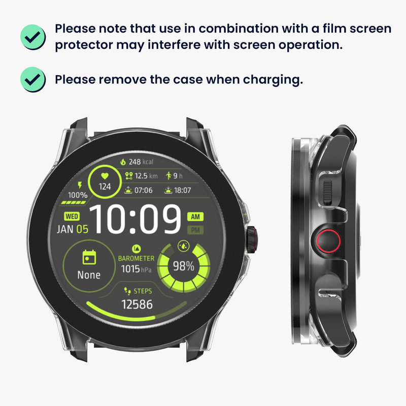kwmobile Glas Hülle für Ticwatch Pro 5 Schutzhülle Fullbody Fitnesstracker Case Set
