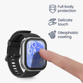 kwmobile Glas Hülle für Huawei Watch Fit 3 Schutzhülle Fullbody Fitnesstracker Case Set