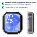 kwmobile Glas Hülle für Huawei Watch Fit 3 Schutzhülle Fullbody Fitnesstracker Case Set