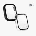 kwmobile Glas Hülle für Amazfit Active (A2211) Schutzhülle Fullbody Fitnesstracker Case Set