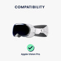 kwmobile VR Maske kompatibel mit Apple Vision Pro Cover gegen Schweiß und Verschmutzung