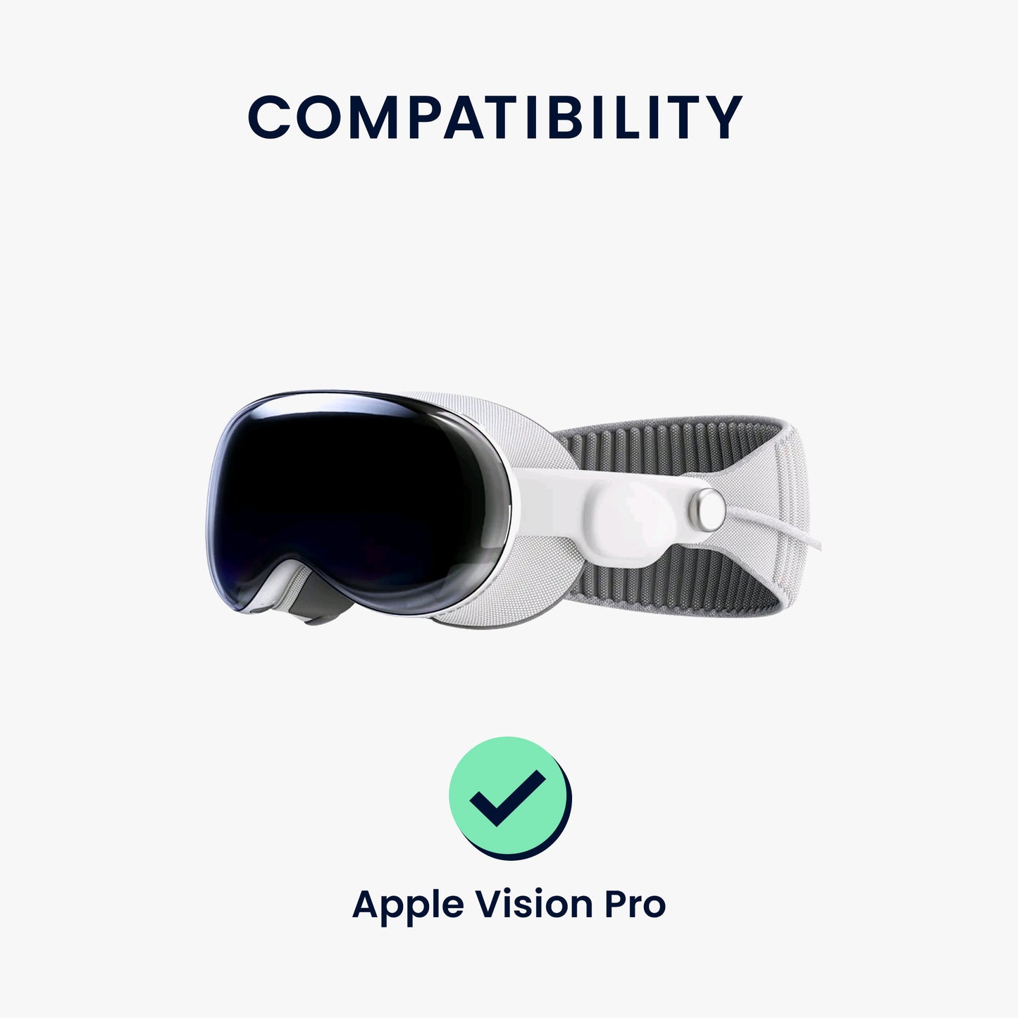 kwmobile VR Maske kompatibel mit Apple Vision Pro Cover gegen Schweiß und Verschmutzung