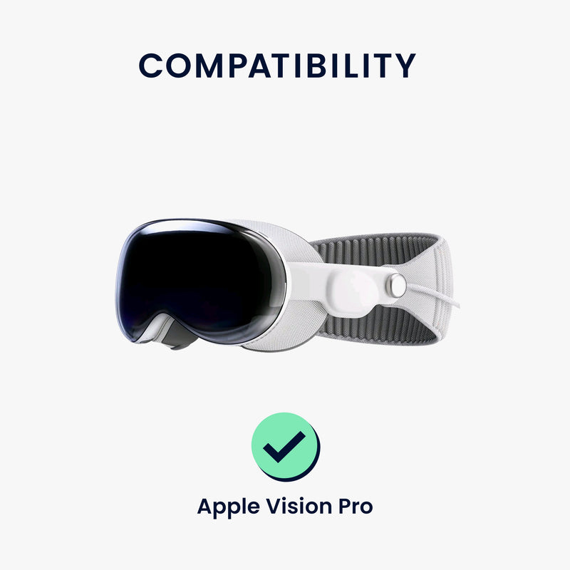 kwmobile VR Maske kompatibel mit Apple Vision Pro Cover gegen Schweiß und Verschmutzung