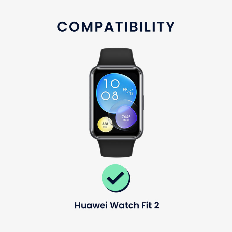 kwmobile Ersatzarmband kompatibel mit Huawei Watch Fit 2 Armband für Fitnesstracker Innenmaße 14 - 22 cm