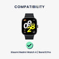 kwmobile Ersatzarmband kompatibel mit Xiaomi Smart Band 8 Pro / Band 9 Pro / Redmi Watch 5 / Redmi Watch 4 Armband für Fitnesstracker - 14 - 22 cm Innenmaße