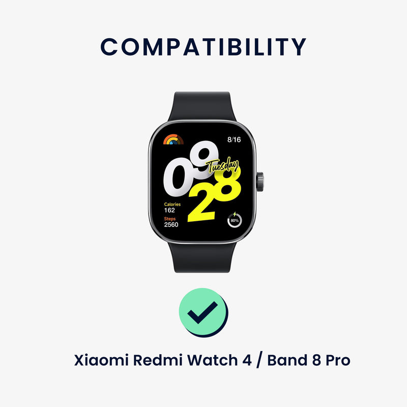 kwmobile Ersatzarmband kompatibel mit Xiaomi Smart Band 8 Pro / Band 9 Pro / Redmi Watch 5 / Redmi Watch 4 Armband für Fitnesstracker - 14 - 22 cm Innenmaße