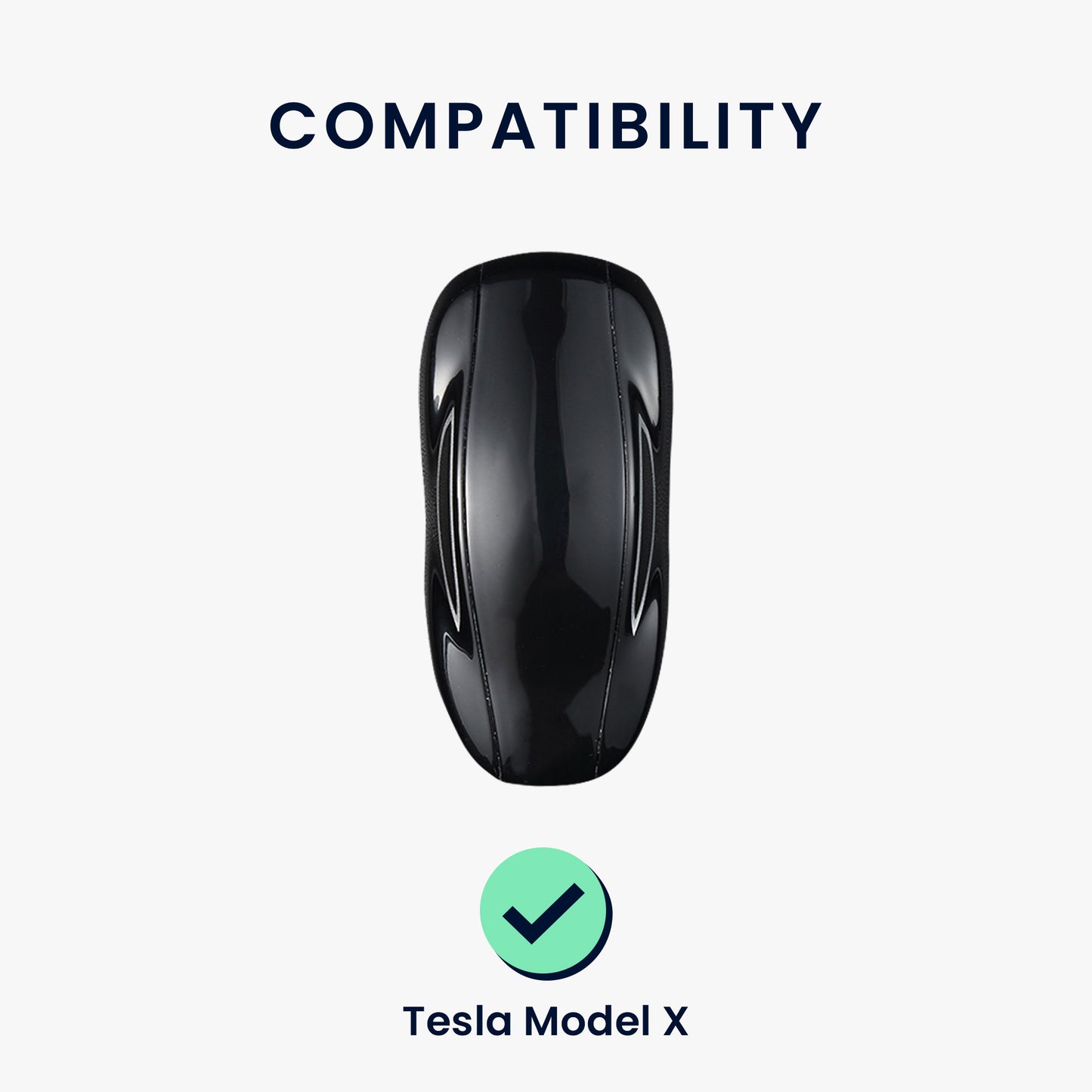 kwmobile Autoschlüssel Hülle kompatibel mit Tesla Model X Autoschlüssel