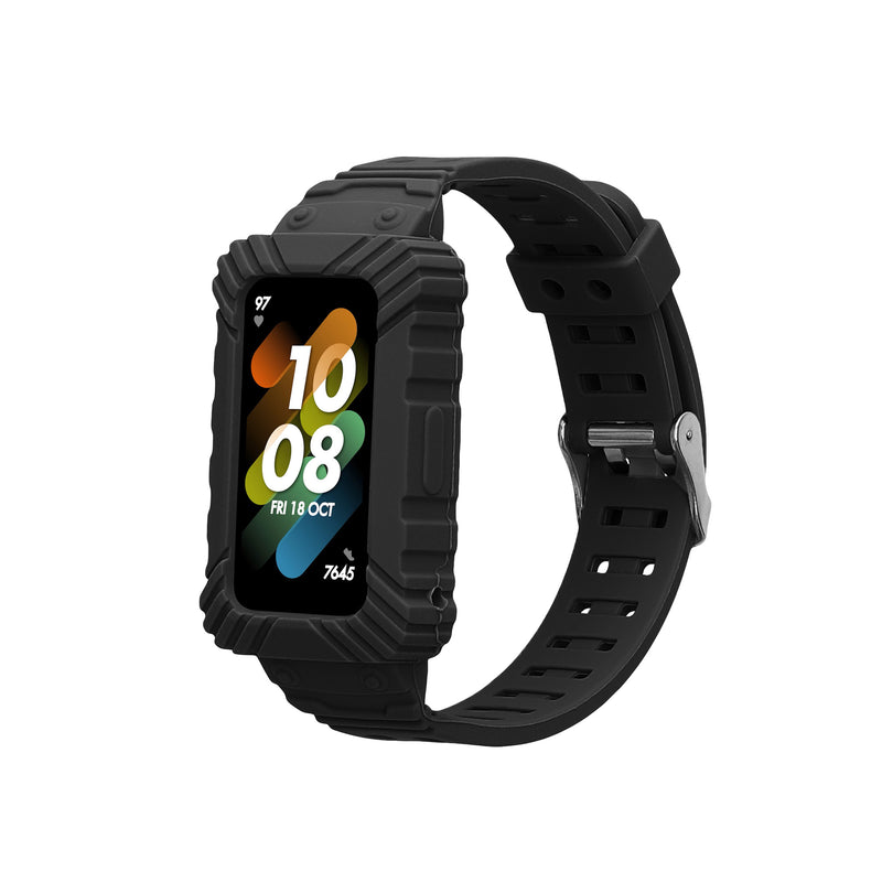 kwmobile Sportarmband kompatibel mit Huawei Band 9 / Band 8 7 6 Pro / Honor Band 7 6 mit Schutz Bumper