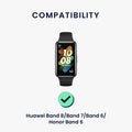 kwmobile Sportarmband kompatibel mit Huawei Band 9 / Band 8 7 6 Pro / Honor Band 7 6 mit Schutz Bumper