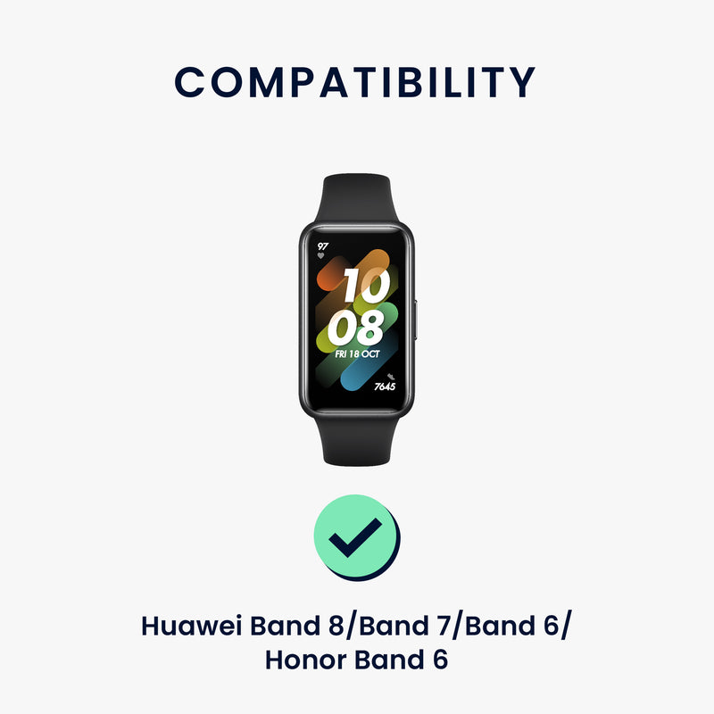 kwmobile Sportarmband kompatibel mit Huawei Band 9 / Band 8 7 6 Pro / Honor Band 7 6 mit Schutz Bumper