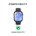 kwmobile Uhrenarmband für Huawei Watch Fit 3 Armband Fitnesstracker Band Set Ersatzarmband Smartwatch