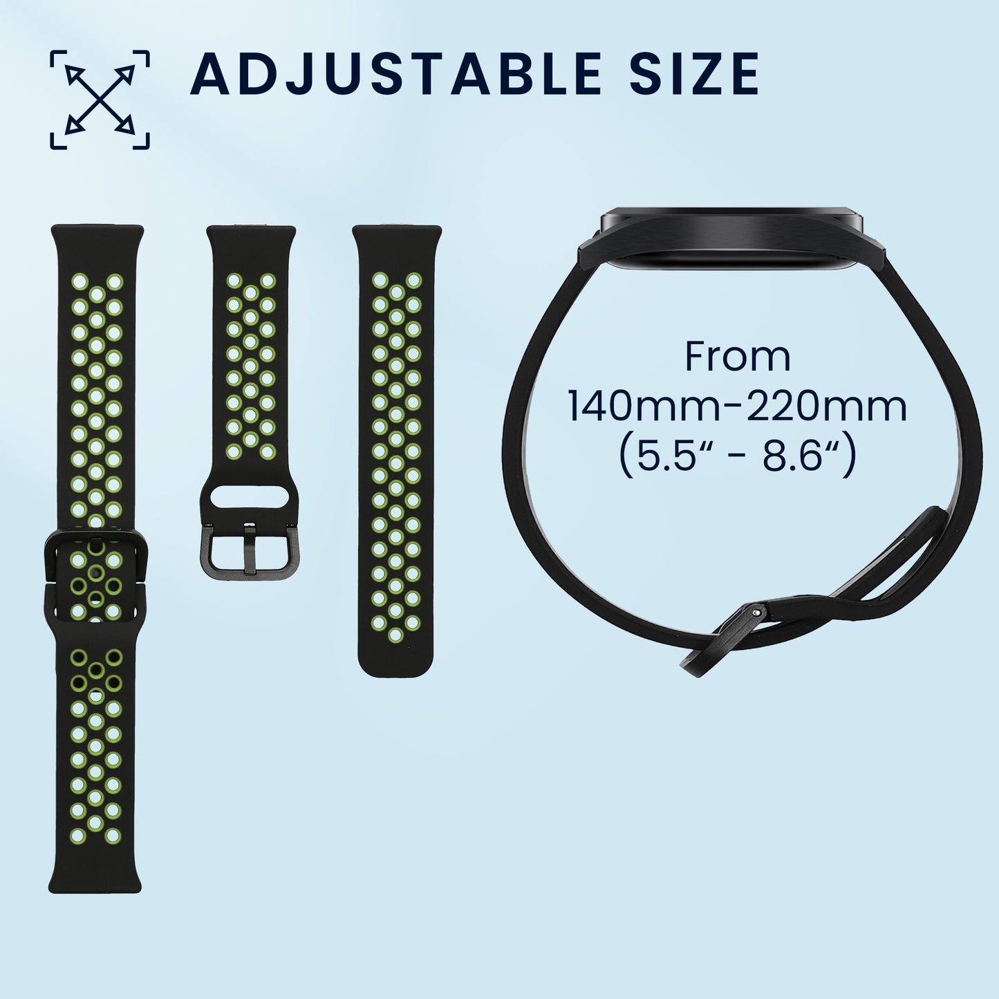 kwmobile Uhrenarmband für Huawei Watch Fit 3 Armband Fitnesstracker Band Set Ersatzarmband Smartwatch
