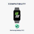 kwmobile Uhrenarmband für Samsung Galaxy Fit 3 Armband Fitnesstracker Band Set Ersatzarmband