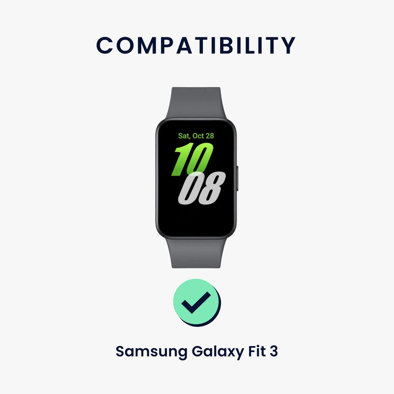 kwmobile Uhrenarmband für Samsung Galaxy Fit 3 Armband Fitnesstracker Band Set Ersatzarmband