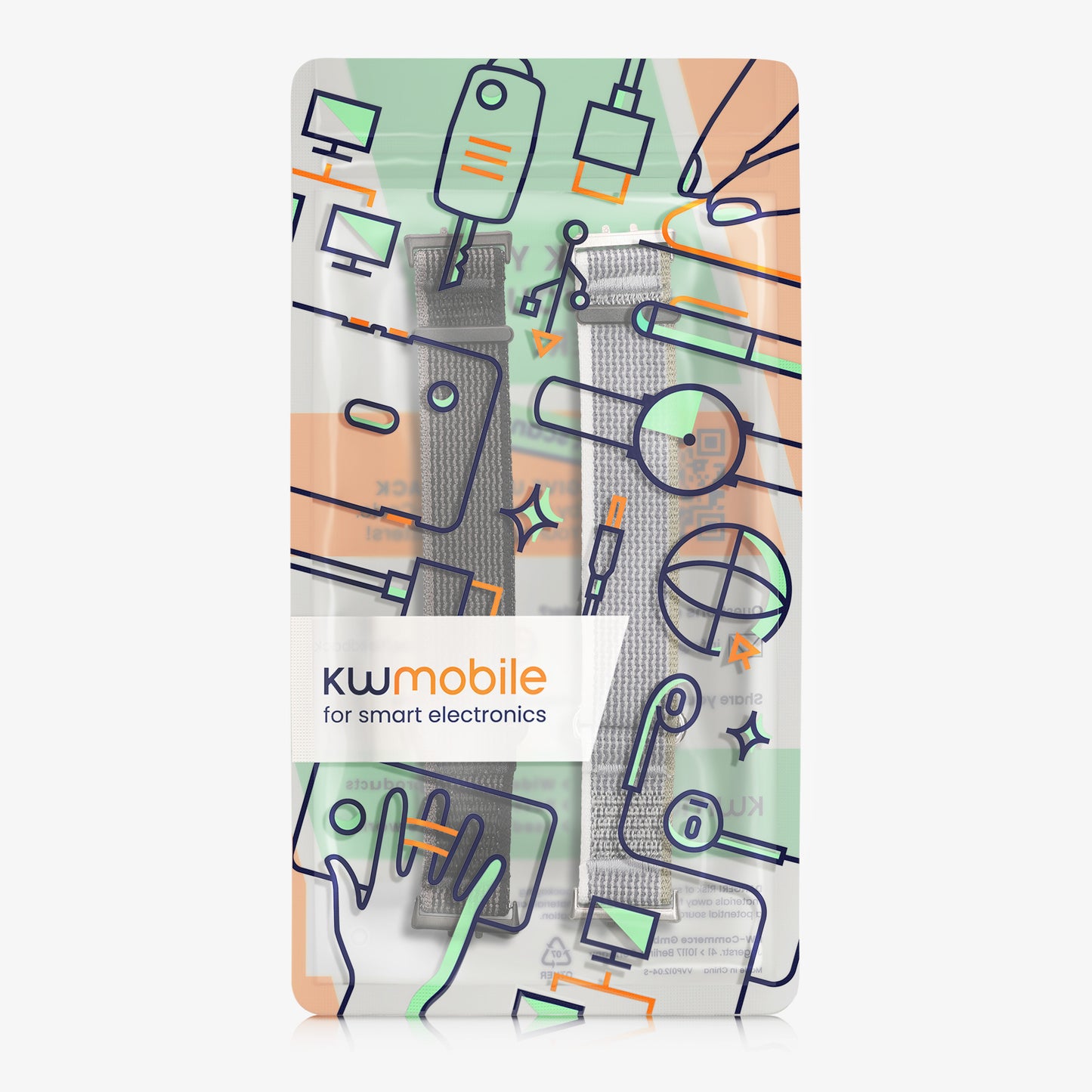kwmobile Uhrenarmband für Xiaomi Mi Band 10 / Mi Band 9 / 8 Armband Fitnesstracker Band Set Ersatzarmband Smartwatch
