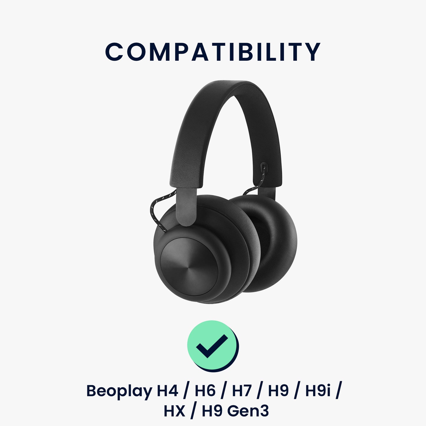 kwmobile Ohr Polster für Beoplay H4 / H6 / H7 / H9 / H9i / HX / H9 Gen3 Ohrpolster Ersatz Ohrpolster Kopfhörer Ersatzteile Kopfhörer Ersatzpolster für Over Ear Headphones