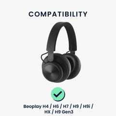 kwmobile Ohr Polster für Beoplay H4 / H6 / H7 / H9 / H9i / HX / H9 Gen3 Ohrpolster Ersatz Ohrpolster Kopfhörer