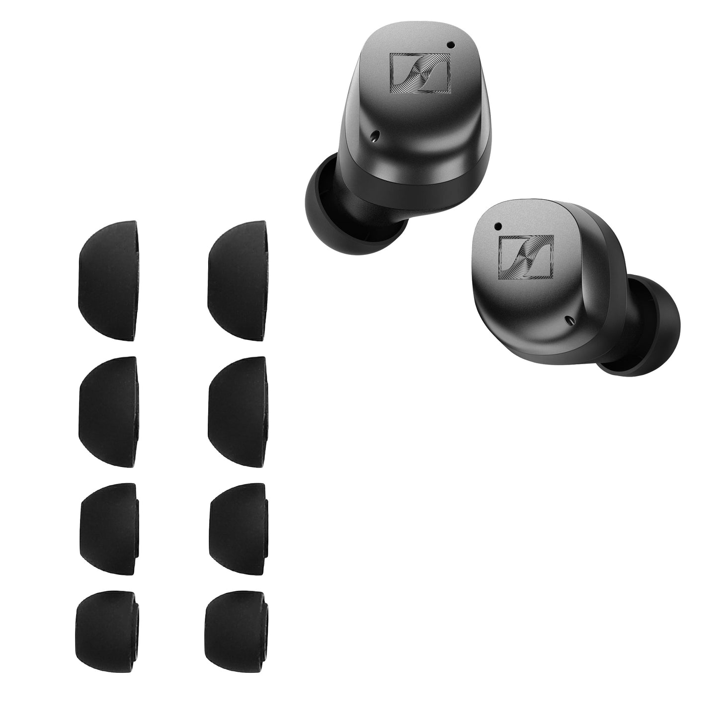 kwmobile Ersatzpolster kompatibel mit Sennheiser MOMENTUM True Wireless 4 - 4 Größen - Ohrstöpsel In-Ear Kopfhörer - Polster