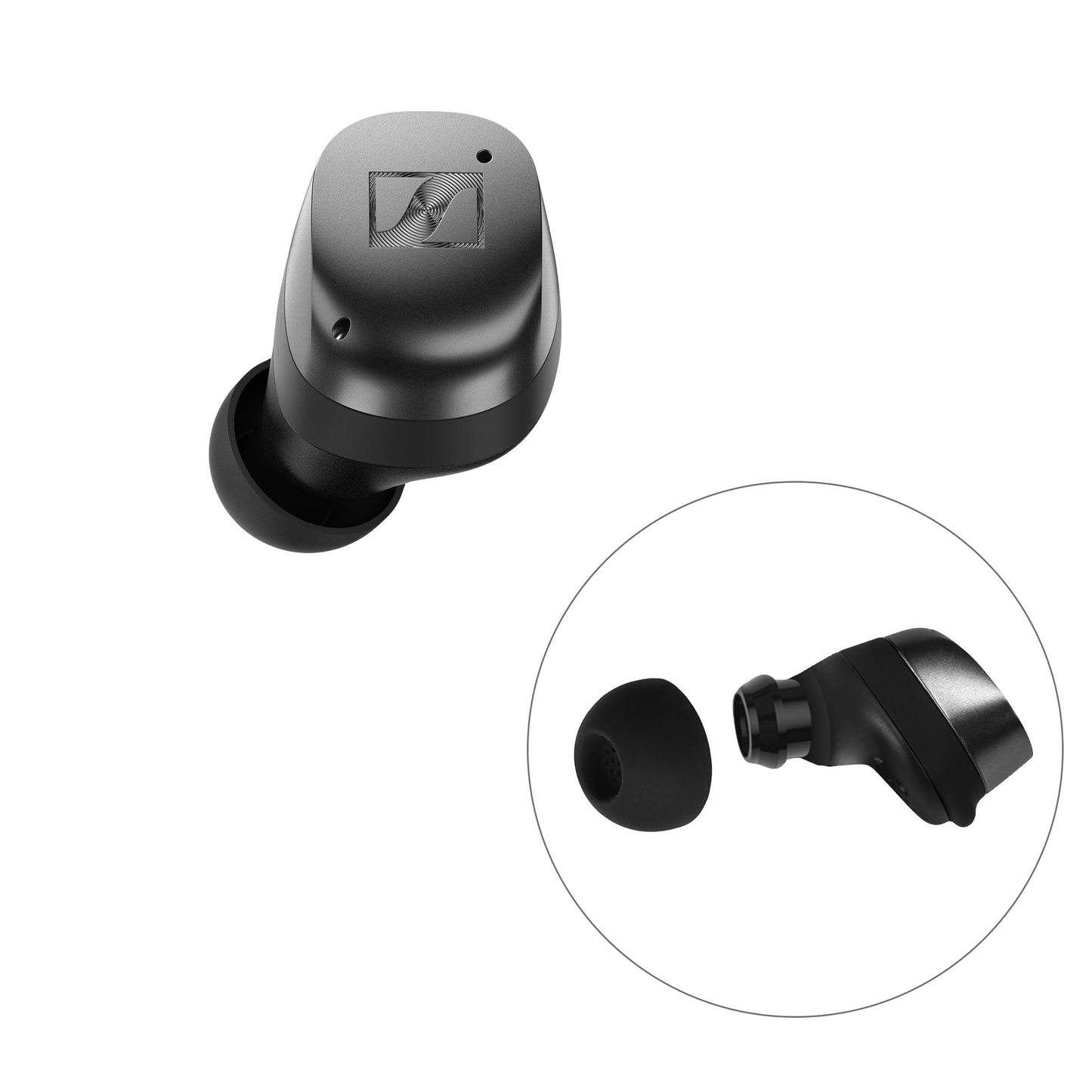 kwmobile Ersatzpolster kompatibel mit Sennheiser MOMENTUM True Wireless 4 - 4 Größen - Ohrstöpsel In-Ear Kopfhörer - Polster