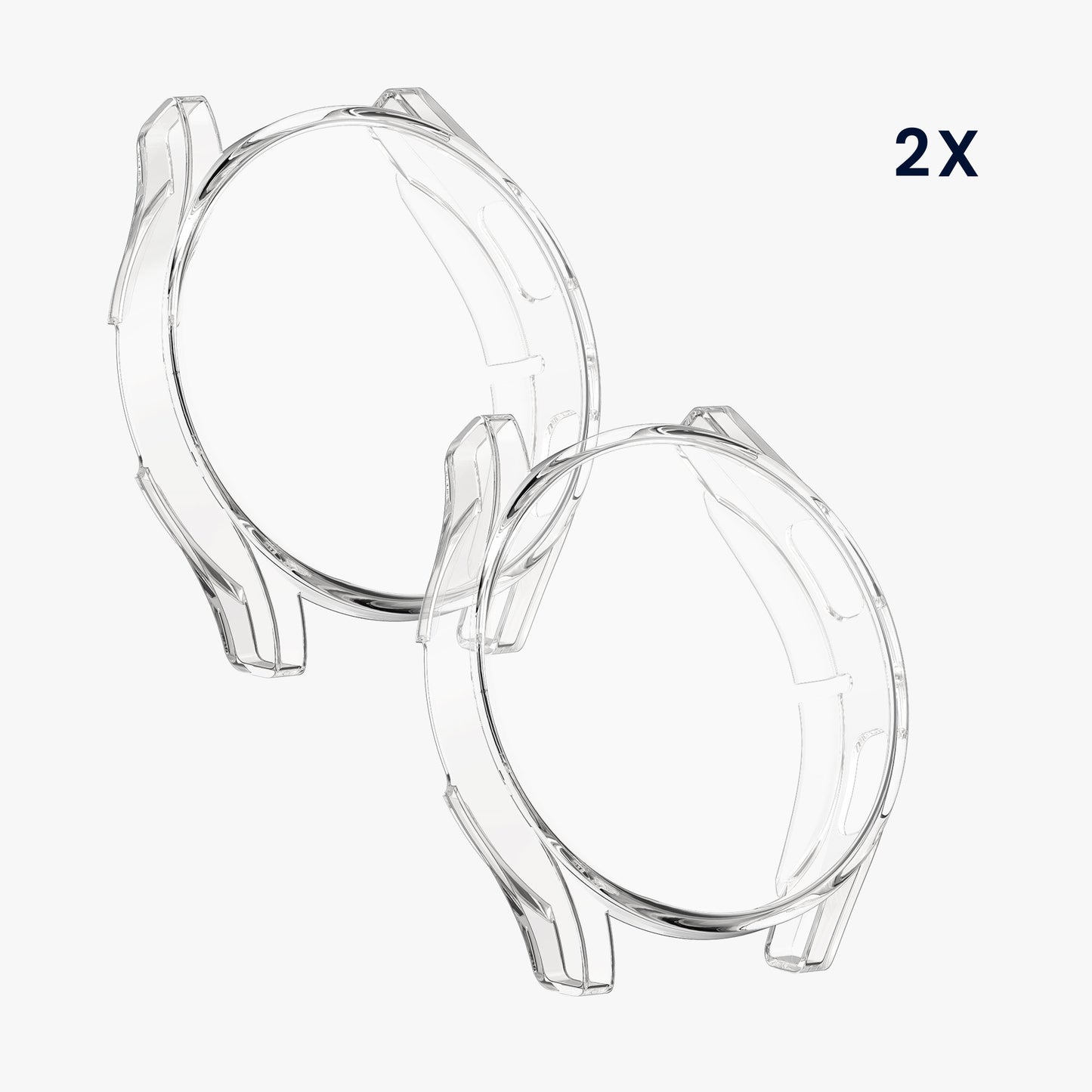 kwmobile Silikon Hülle für Samsung Galaxy Watch FE 40mm Schutzhülle Fullbody Display Cover Set