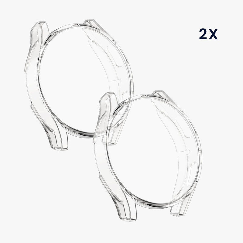 kwmobile Silikon Hülle für Samsung Galaxy Watch FE 40mm Schutzhülle Fullbody Display Cover Set