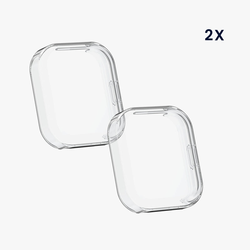 kwmobile Hülle für 22mm Amazfit Bip 6 / Bip 5 Unity / Bip 5 / GTS 3 / Balance 2 / Helio Strap Schutzhülle - Fullbody Display Cover Set