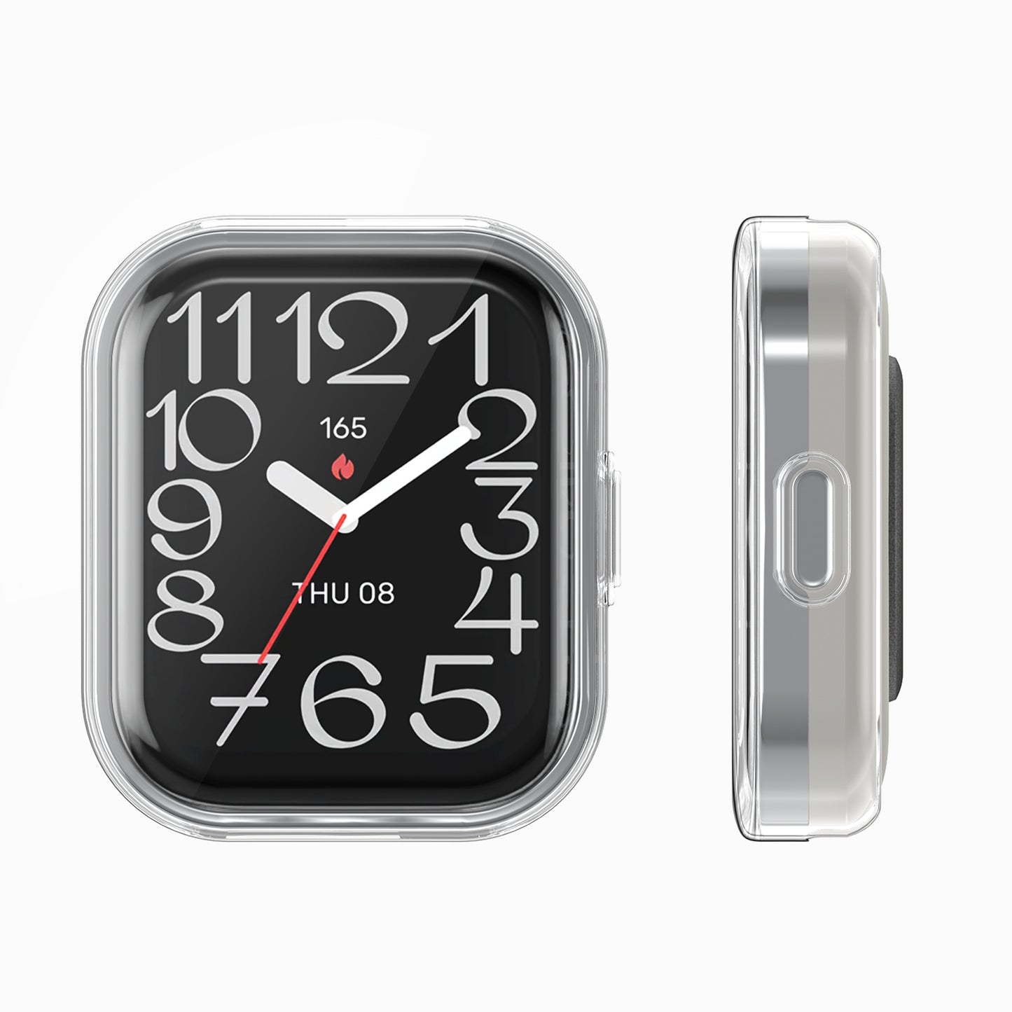 kwmobile Hülle für 22mm Amazfit Bip 6 / Bip 5 Unity / Bip 5 / GTS 3 / Balance 2 / Helio Strap Schutzhülle - Fullbody Display Cover Set