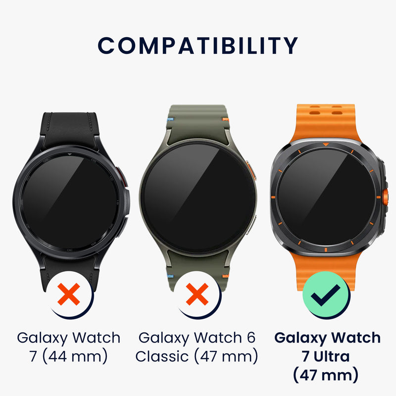 kwmobile Schutzring kompatibel mit Samsung Galaxy Watch Ultra 47mm Fitnesstracker