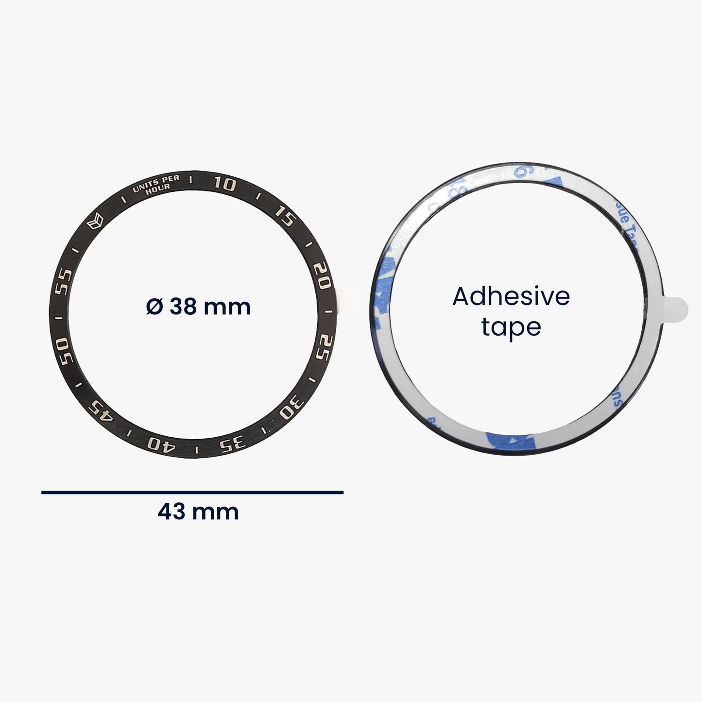 kwmobile Schutzring kompatibel mit Samsung Galaxy Watch Ultra 47mm Fitnesstracker