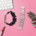 kwmobile Ersatz Armband kompatibel mit Xiaomi Redmi Watch 3 Active / Redmi Watch 3 Lite - Smartwatch Scrunchie Haargummi Design - Innenmaße 14 - 19 cm