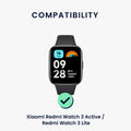 kwmobile Ersatz Armband kompatibel mit Xiaomi Redmi Watch 3 Active / Redmi Watch 3 Lite - Smartwatch Scrunchie Haargummi Design - Innenmaße 14 - 19 cm