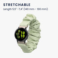 kwmobile Ersatz Armband kompatibel mit Garmin vivoactive 6 / vivoactive 5 / active 5 - Smartwatch Scrunchie Haargummi Design - Innenmaße 14 - 19 cm