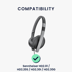 kwmobile Ohr Polster für Sennheiser HD2.01 / HD2.20S / HD2.30I / HD2.30G Ohrpolster Ersatz Kopfhörer Ersatzteile Over