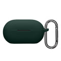 kwmobile Hülle kompatibel mit Beats Solo Buds Kopfhörer - Silikon Schutzhülle Etui Case Cover Schoner in Dunkelgrün Dunkelgrün  