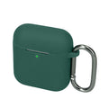 kwmobile Hülle kompatibel mit Marshall Minor IV / Minor 4 Kopfhörer - Silikon Schutzhülle Etui Case Cover Schoner in Dunkelgrün Dunkelgrün  