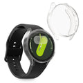 kwmobile Silikon Hülle für Samsung Galaxy Watch 7 44mm Schutzhülle Fullbody Display Cover Set