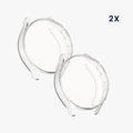 kwmobile Silikon Hülle für Samsung Galaxy Watch 7 44mm Schutzhülle Fullbody Display Cover Set