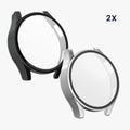 kwmobile Glas Hülle für Samsung Galaxy Watch 7 40mm Schutzhülle Fullbody Fitnesstracker Case Set