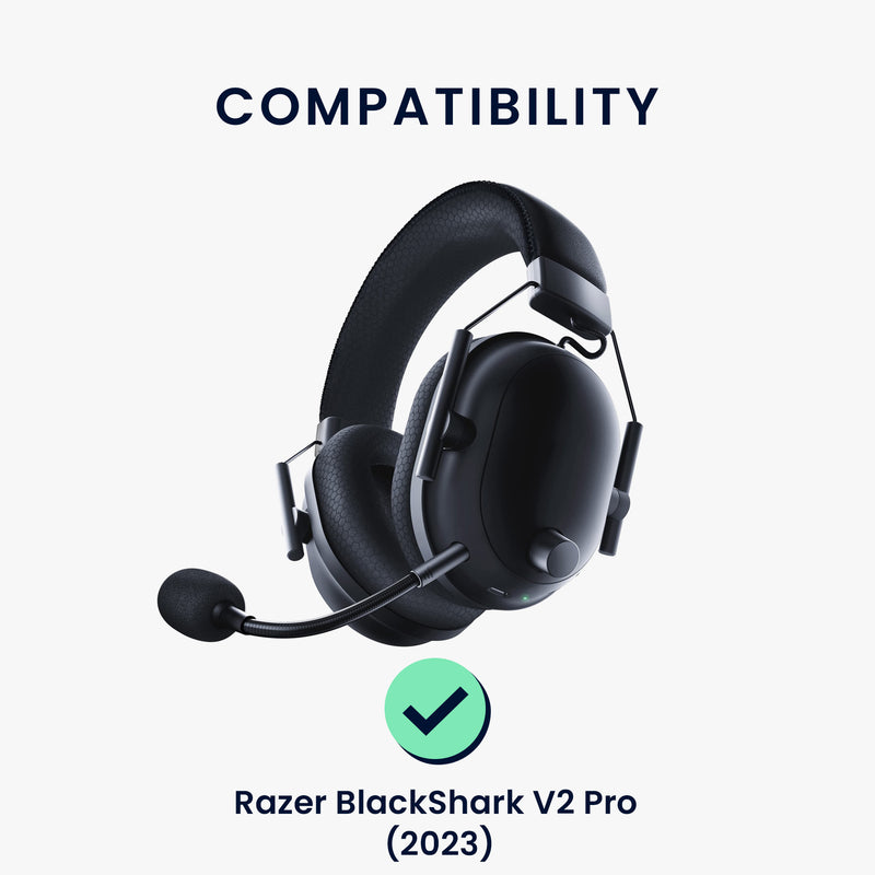 kwmobile Ohr Polster für Razer BlackShark V2 Pro (2023) Ohrpolster Ersatz Ohrpolster Kopfhörer Ersatzteile Kopfhörer Ersatzpolster für Over Ear Headphones