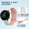 kwmobile Ersatzarmband kompatibel mit Garmin Forerunner 55 / Forerunner 165 / 245 / 645 / 570 42mm Armband
