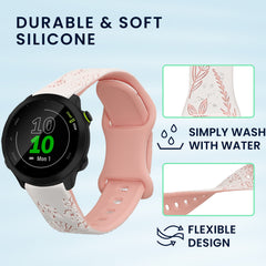 kwmobile Ersatzarmband kompatibel mit Garmin Forerunner 55 / Forerunner 165 / 245 / 645 / 570 42mm Armband - [dsg01]