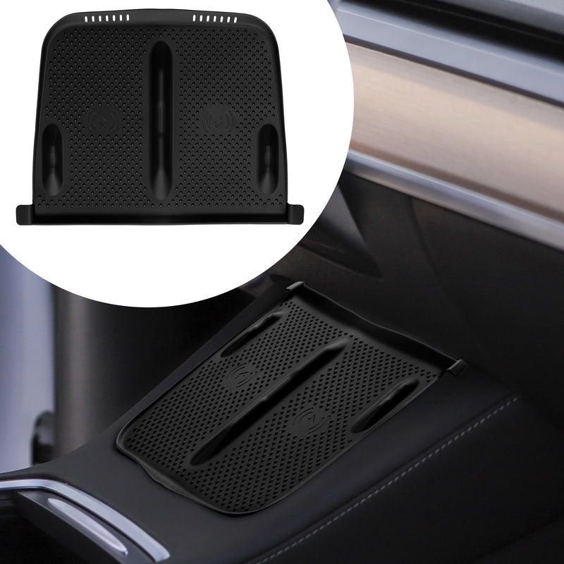 kwmobile Kabellose Ladegerät Panel Schutzabdeckung für Tesla Model Y / Model 3 - Auto Charging Pad Matte - Cover Handy Pad