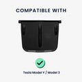 kwmobile Kabellose Ladegerät Panel Schutzabdeckung für Tesla Model Y / Model 3 - Auto Charging Pad Matte - Cover Handy Pad