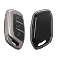 kwmobile Autoschlüssel Hülle kompatibel mit MG 3-Tasten ZS MG4 MG5 MG6 - Schlüsselhülle Silikon Cover