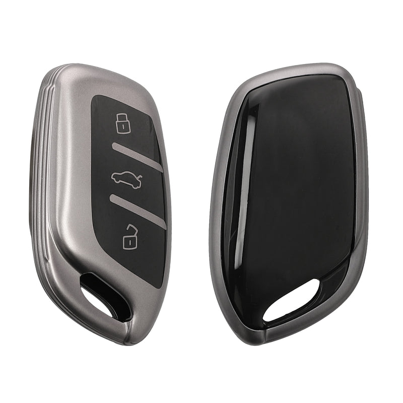 kwmobile Autoschlüssel Hülle kompatibel mit MG 3-Tasten ZS MG4 MG5 MG6 - Schlüsselhülle Silikon Cover