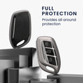 kwmobile Autoschlüssel Hülle kompatibel mit MG 3-Tasten ZS MG4 MG5 MG6 - Schlüsselhülle Silikon Cover