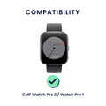 kwmobile Uhrenarmband für CMF Watch Pro 2 / Watch Pro 1 Armband Fitnesstracker Band Set Ersatzarmband Smartwatch